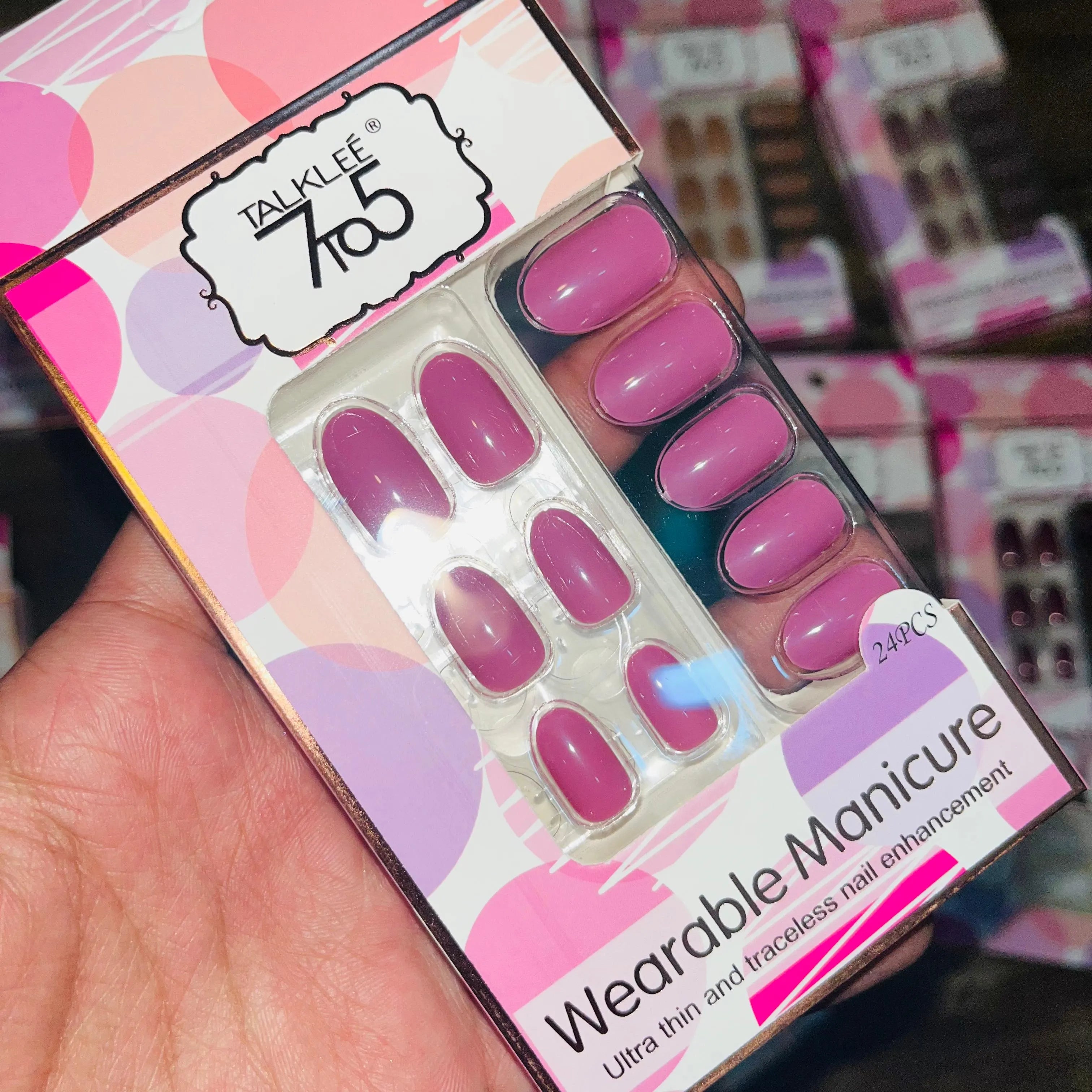 7To5 Talklee Wearable Artifical Nails With Free Stickers Talklee