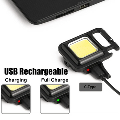 Mini Keychain Flashlights - 4 Light Modes Rechargeable Keychain Light Cosmia.pk