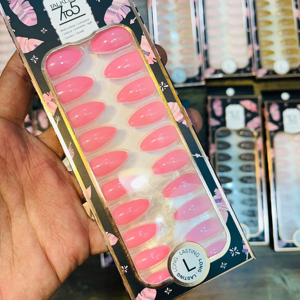 7To5 Talklee Matte Artifical Nails With Free Stickers Talklee
