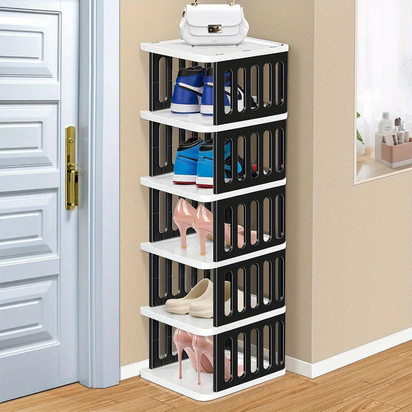 5 Layer Durable Plastic Shoe Rack - Each Cosmia.pk