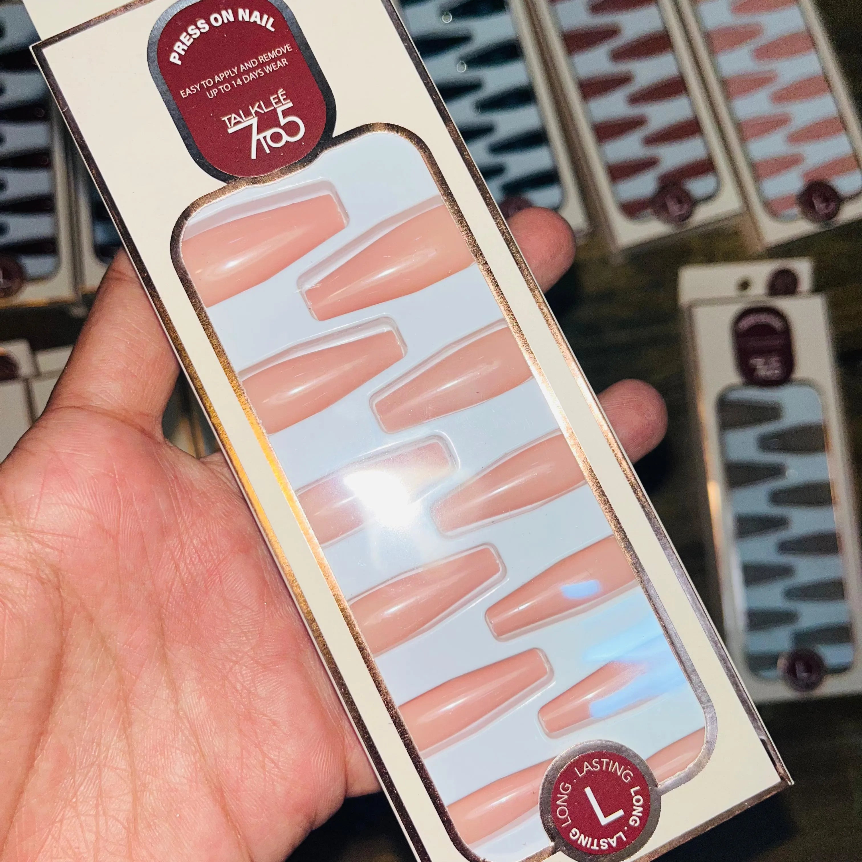 7To5 Talklee Stylish Artifical Nails With Free Stickers Talklee