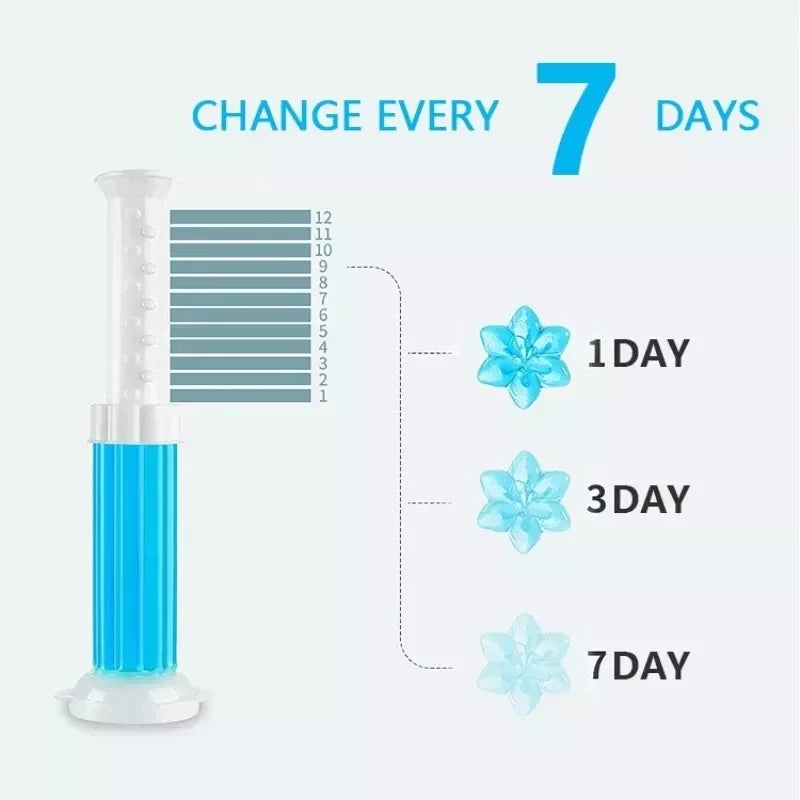 Toilet Freshener Cleaner Gel Flower Stamp Cosmia.pk