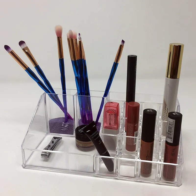4 Compartments Makeup Lipstick Storage Container Cosmia