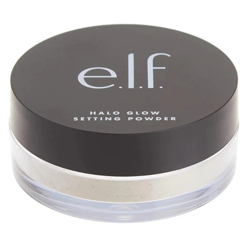 E.L.F Halo Glow Setting Powder, Silky, Weightless, Blurring, Smooths, Minimizes Pores and Fine Lines, Creates Soft Focus Effect, Light, Semi-Matte Finish e.l.f.