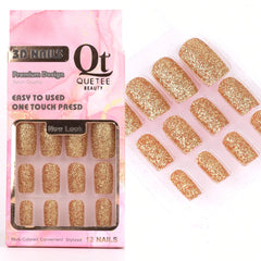 Quetee Beauty 3D Nails Premium Design Five Quetee