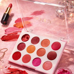 Hudamoji Matte Lip Palette - 12 Colors Hudamoji