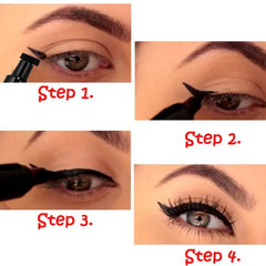 Miss Rose Liquid Black Eyeliner Pencil Quick Dry Waterproof With Stamp Miss Rose