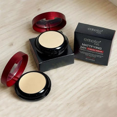 Emelie 2 In 1 Matte Maker 24 Face Compact Long-wear Emelie