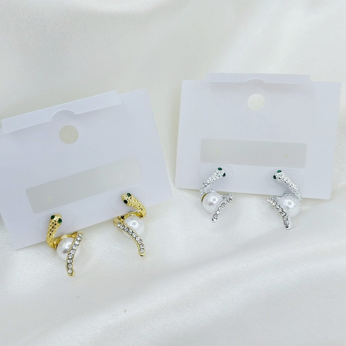 New Twist Crystal Pearl Women’s Dangle Earrings – Each Pair Cosmia