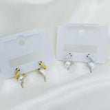 New Twist Crystal Pearl Women’s Dangle Earrings – Each Pair