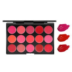 Miss Rose Matte Nourishing Lip Cream Palette - 15 Colors Miss Rose