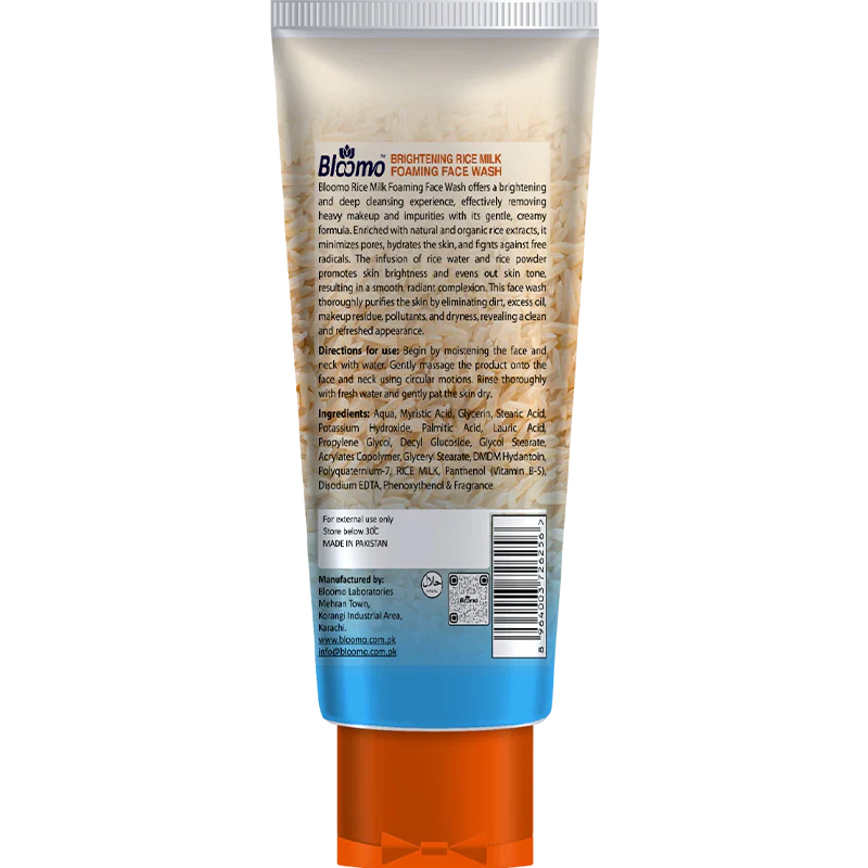 Bloomo Rice Milk Foaming Face Wash Bloomo