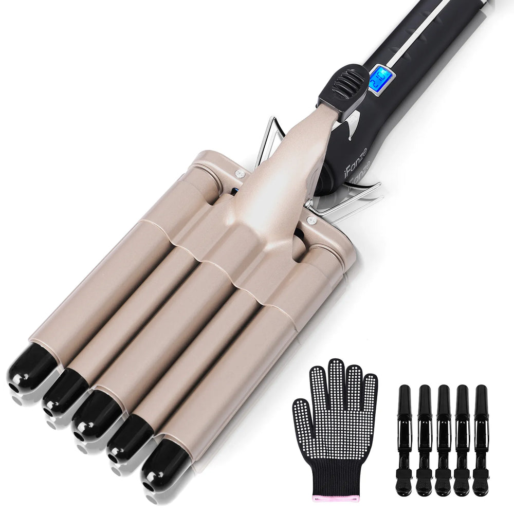 IFanze Professional Hair Curler | 5-barrels Iron IFanze