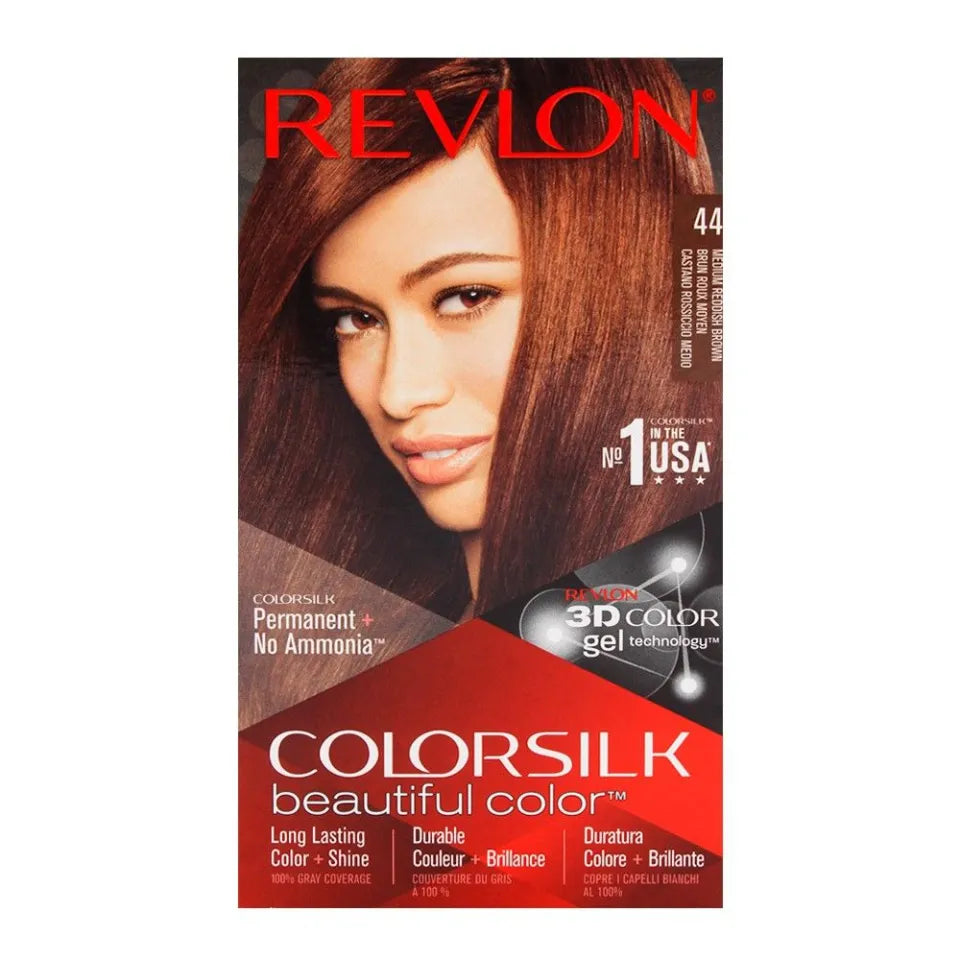 REVLON (Italy) 44 Medium Reddish Brown 3D Hair Color Revlon