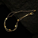Double Small Square Bracelet