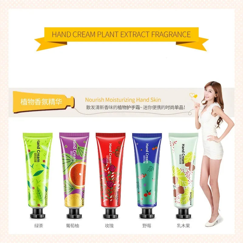 Bioaqua Plant Fragrance Moisturizing Hand Cream Set - Pack of 5 Bioaqua