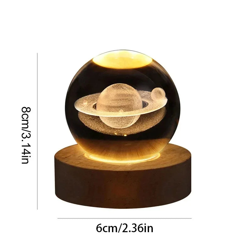 Glowing Crystal Ball Night Lamp Cosmia.pk