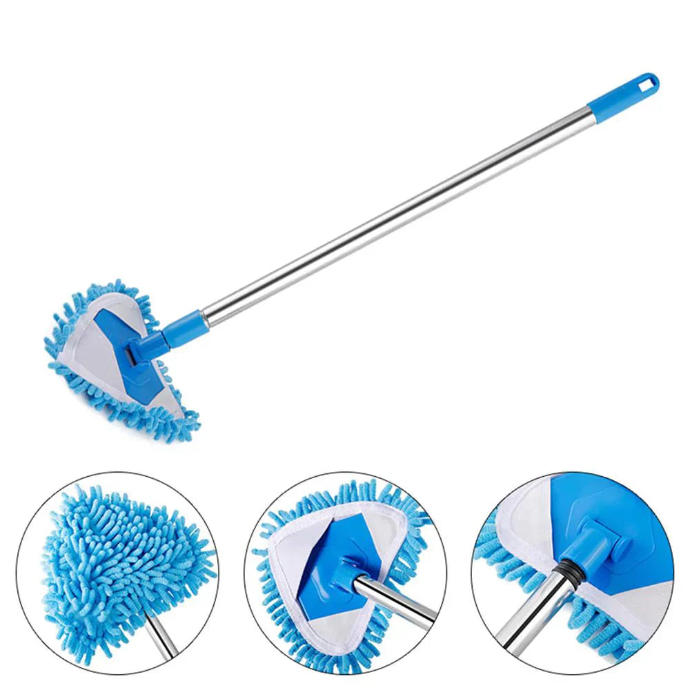 180 Degree Rotatable Adjustable Microfiber Telescopic Triangle Mop Cosmia.pk