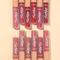 Hudamoji Silk Matte Liquid Lipgloss - 12PCS Set Huda Moji
