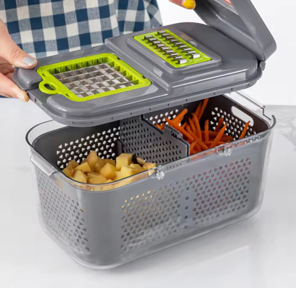 22 in 1 Multifunction Vegetable Chopper Fruit Slicer Mandoline Slicer Cosmia.pk