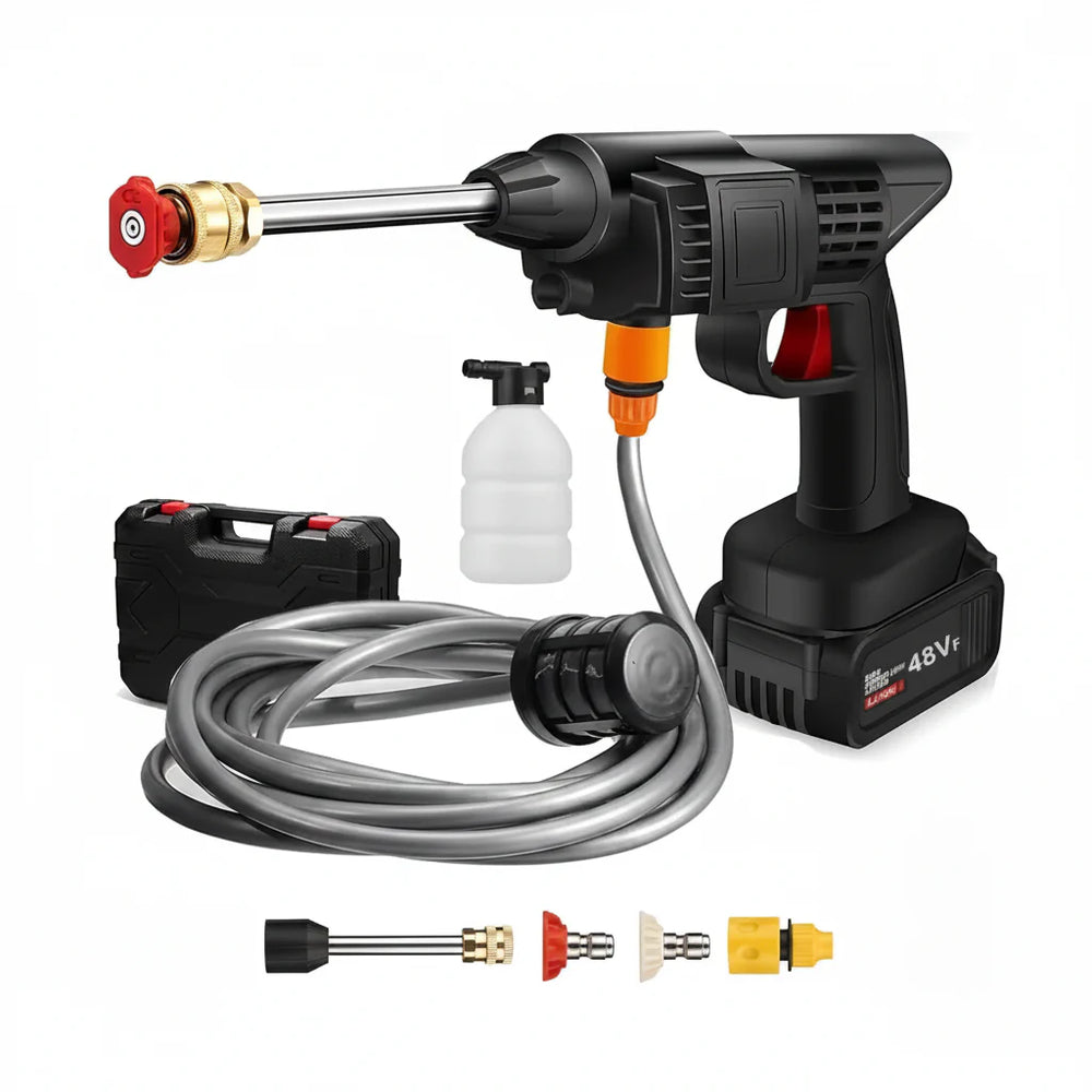 Automatic Cordless Car Wash Spray Gun – 48V High Pressure Wireless Cosmia.pk