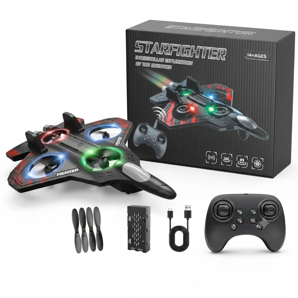 Fighter Jet Drone 2.4GHz Remote Control Airplane Toy with 6-Axis Cosmia.pk
