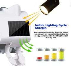 UV Toothbrush Sterilizer/Rechargeable Solar Power LED Disinfection Cosmia.pk