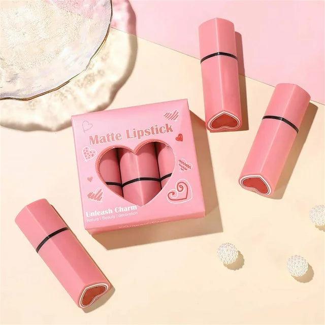 3Pcs Dragon Ranee Matte Unleash Lipstick Dragon Ranee