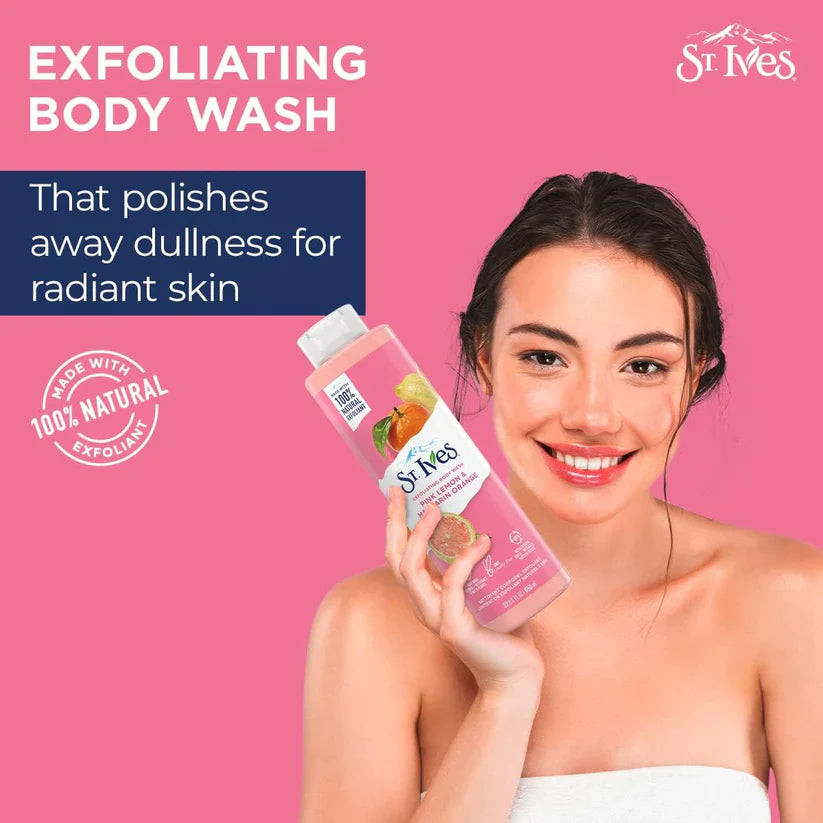ST. Ives - Pink Lemon and Mandarin Orange - Radiant Skin Exfoliating St. Ives