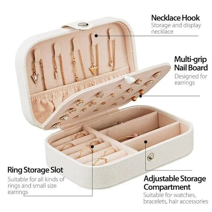 Velvet Multi‑function Jewelry Storage Box Cosmia.pk
