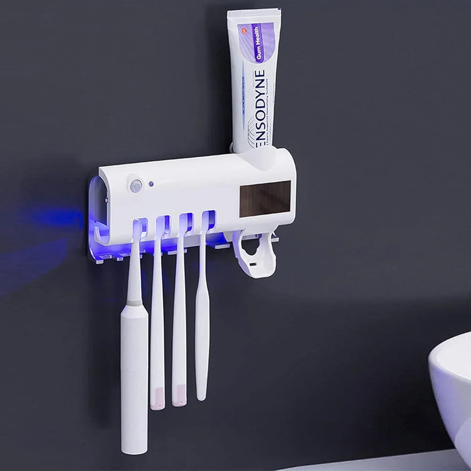 UV Toothbrush Sterilizer/Rechargeable Solar Power LED Disinfection Cosmia.pk
