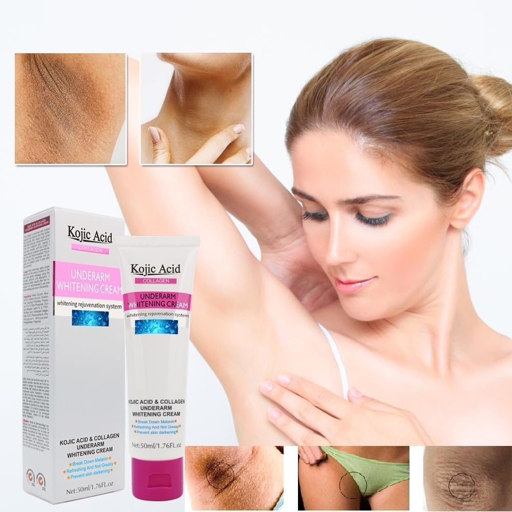 Guanjing Kojic Acid & Collagen Underarm Whitening Cream – 50ml Guanjing
