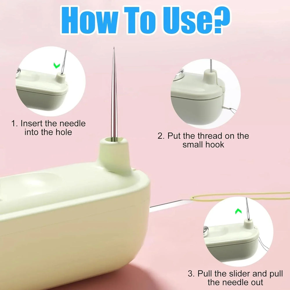 2-in-1 Needle Threader & Seam Ripper Tool for Hand Sewing - Each Cosmia.pk