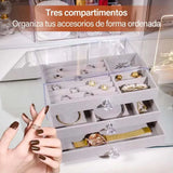 Acrylic Jewelry Organizer With 3 Drawers