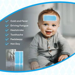 Migraine Cooling Headache Patch with Menthol & Camphor - 6 pcs Cosmia.pk