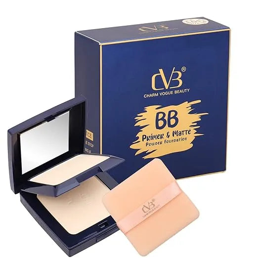 CVB Primer & Matte Powder Foundation – 2-in-1 Flawless Base CVB