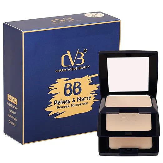 CVB Primer & Matte Powder Foundation – 2-in-1 Flawless Base CVB