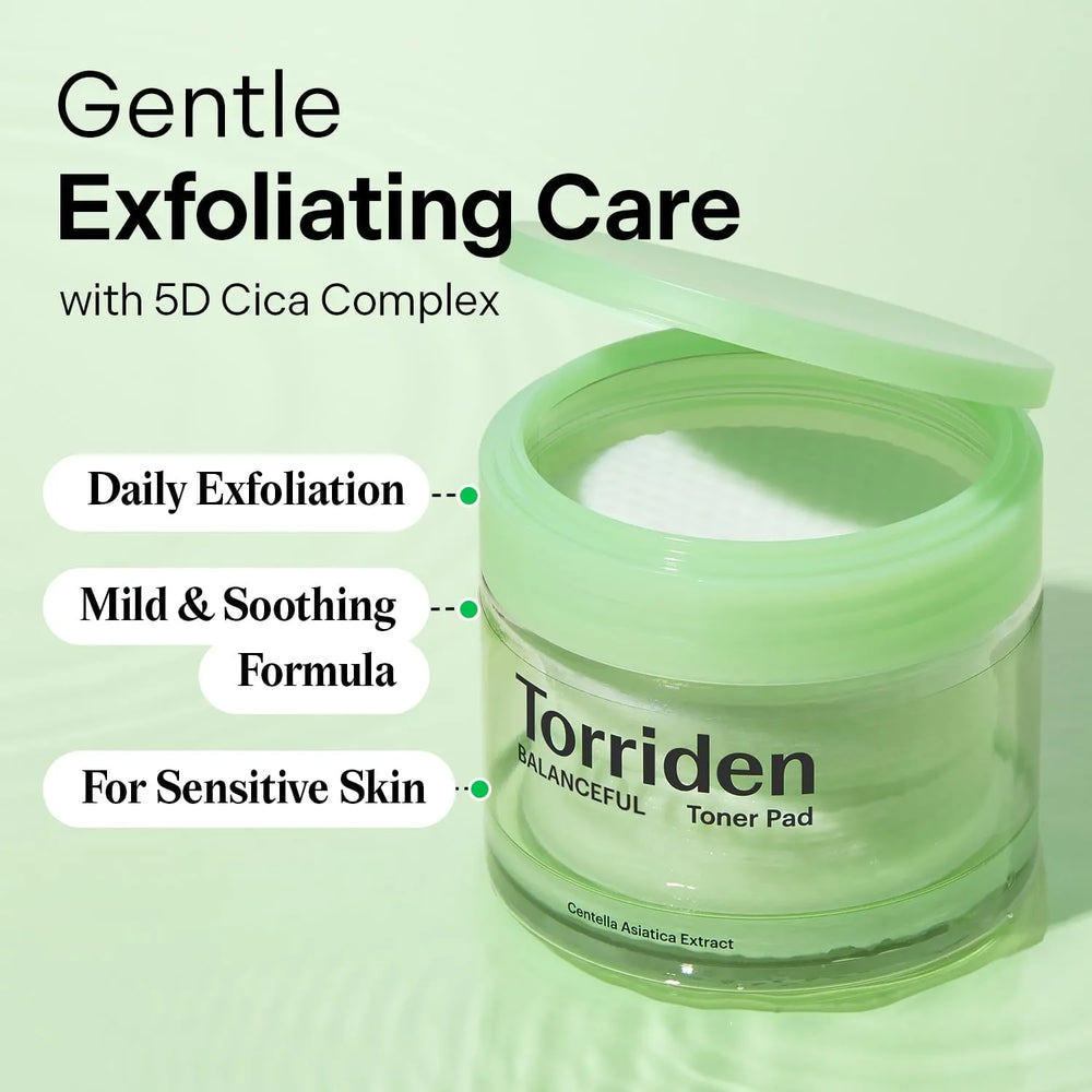 Torriden Balanceful Cica Toner Pads - 60Pcs Torriden