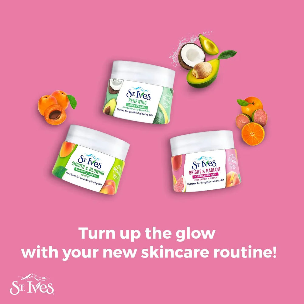 St. Ives Hydrating Gel Bright & Radiant Pink Lemon & Peach 45g St. Ives