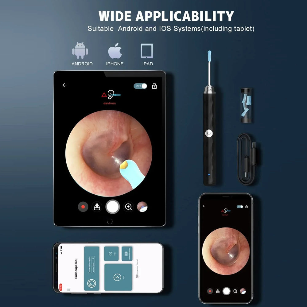 Ear Cleaner High Precision Ear Wax Removal Tool with Camera with LED Cosmia.pk