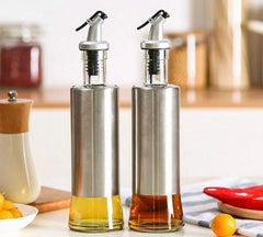 Stainless Steel Glass Oil Dispenser Bottle Cosmia.pk