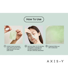 AXIS-Y Mugwort Green Vital Energy Complex Sheet Mask - 27ml Axis-Y