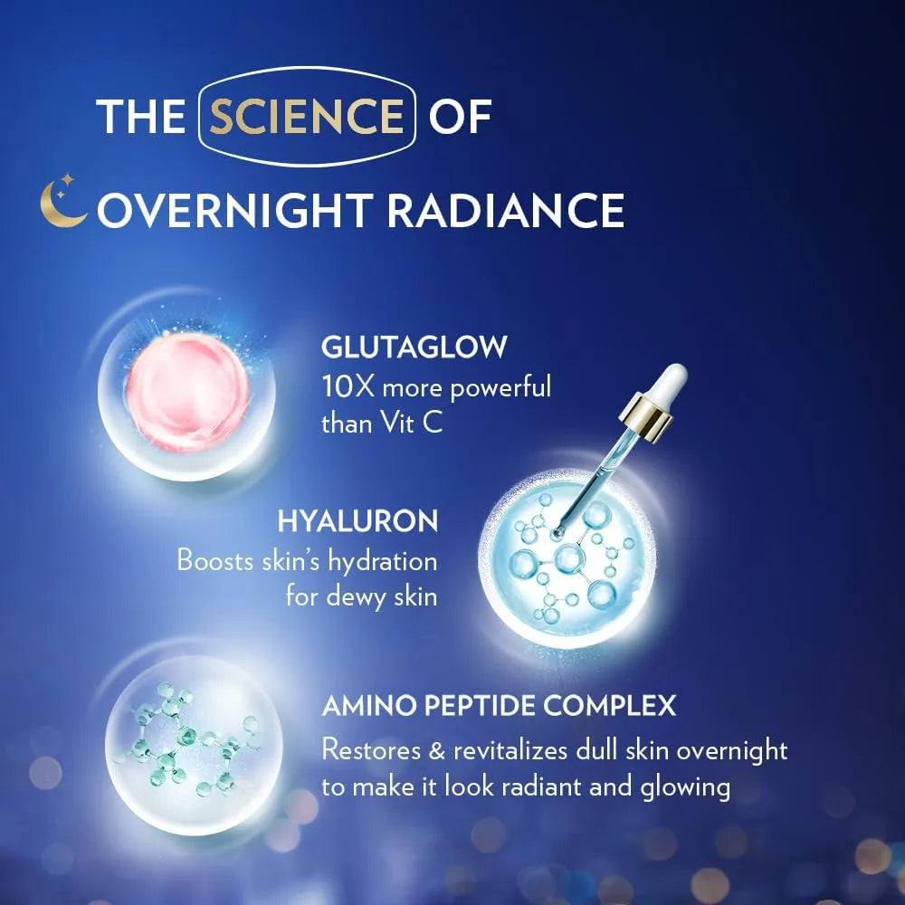 Vaseline Gluta-Hya Serum Burst Lotion Over Night Radiance Repair - Made in Thailand Vaseline