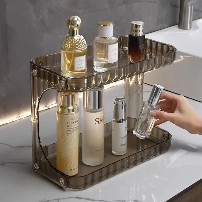 Double Layer Perfume Storage Rack - 2 Tier Cosmia.pk