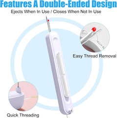2-in-1 Needle Threader & Seam Ripper Tool for Hand Sewing - Each Cosmia.pk