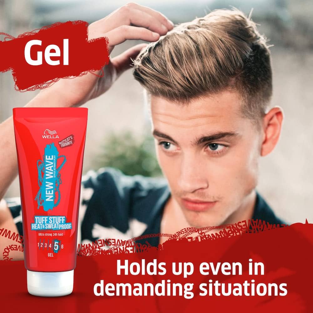 Wella Gel New Wave Tuff Stuff Heat & Sweat Proof 05 Gel 200ml Wella