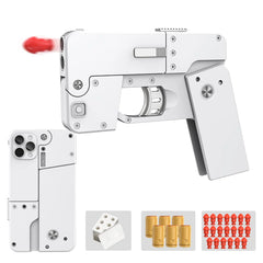 Folding iPhone Soft Bullet Launcher Toy Gun - Each Cosmia.pk
