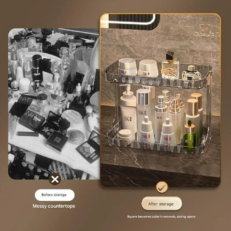Double Layer Perfume Storage Rack - 2 Tier Cosmia.pk