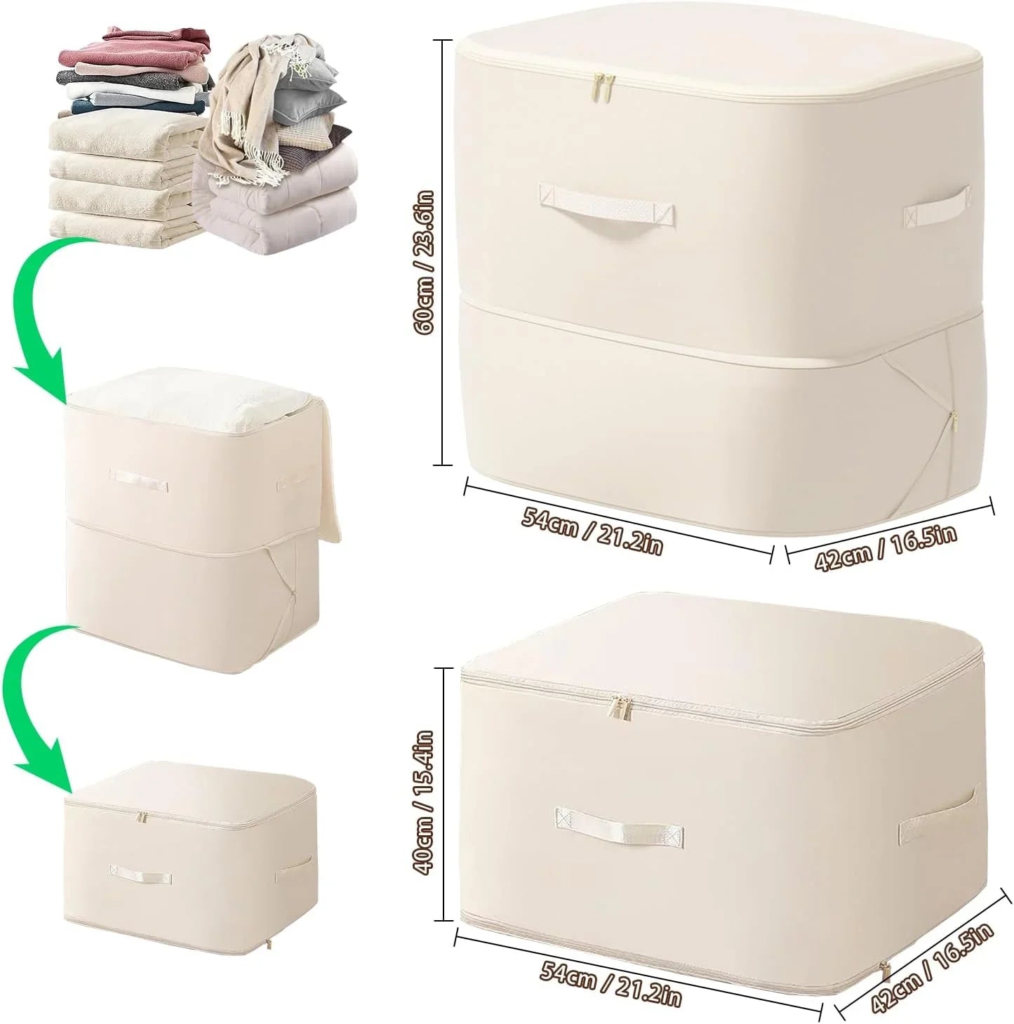 Self-Compressing Storage Bag Portable Organizer for Clothes Blankets Cosmia.pk