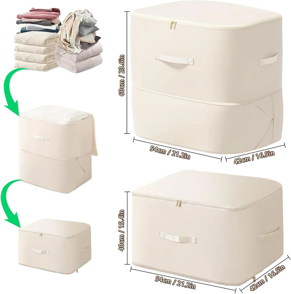 Self-Compressing Storage Bag Portable Organizer for Clothes Blankets Cosmia.pk